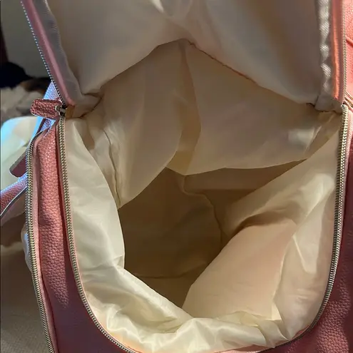 Luhxe Pink Leather Duffel Bag/Garment Bag