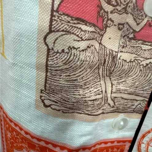 Jane and Delancey Multicolor Printed Button Down Shirt