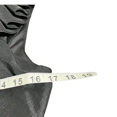 Holiday Party Dress Black One Shoulder Ruffle Cocktail Parties LBD Size 14