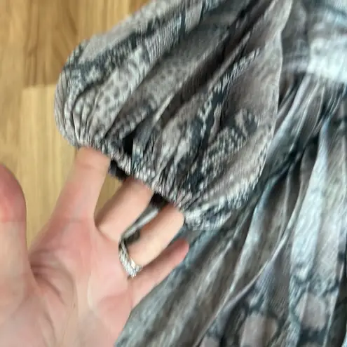 Zimmermann Like new corsage python open back dress