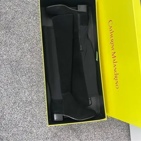 Catherine Malandrino Sz 7.5 Black Suede over the Knee Boots