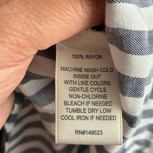 Alexander Jordan Blue & White Striped Blouse S