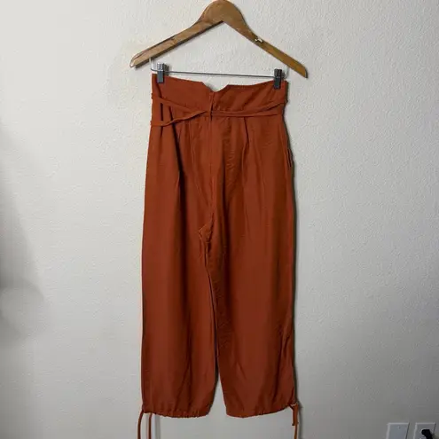 Anthropologie  Tiny Heidi Tie Pants Burnt Orange Rust Women’s Size XS