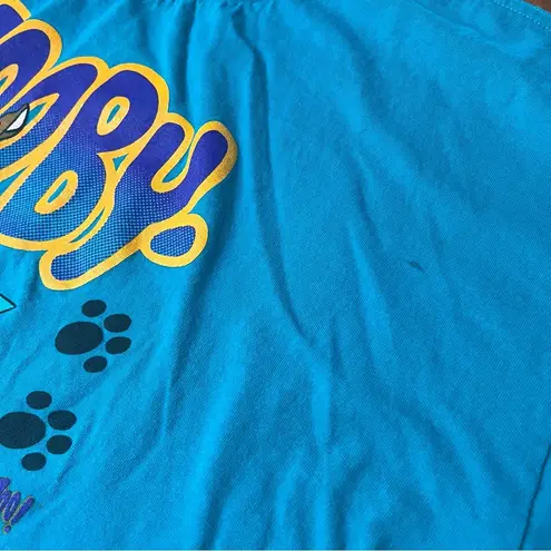 Vintage 90s Scooby Doo paw prints Tee shirt Adult 2XL Smart Alecs brand Blue Size 2X