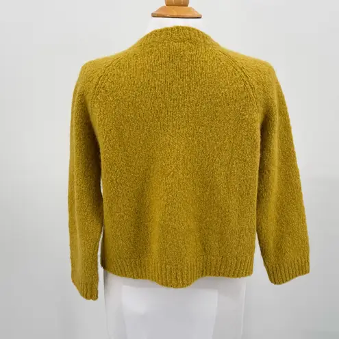 The Great Diamond Bobble Cardigan Sweater Alpaca Bubble Green Yellow Size 0 - Image 7