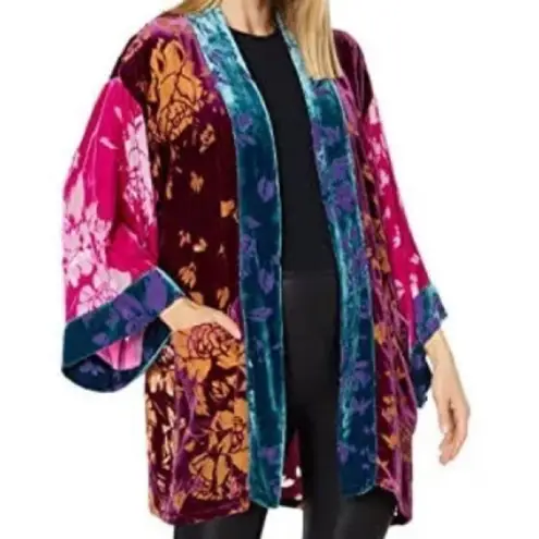 Johnny Was JOHNNY DANCING QUEEN VELVET BURNOUT KIMONO JACKET NWT