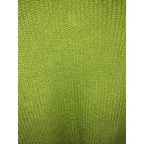 Norm Thompson Linen Blend Green Short Sleeve Polo Knit Sweater Size Medium‎