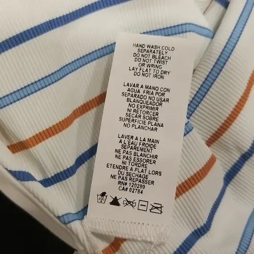 Vitamin A ππ Yasmeen One Piece Swimsuit ~ Palm Springs Stripe 6 Small S NWT