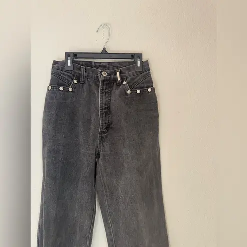 Vintage Rocky Mountain Rockies Black Denim High Waist Jeans, Size 27/5