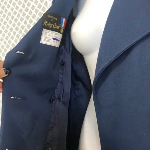 Vintage Flying cross officers blue long military coat Women’s Size S Small