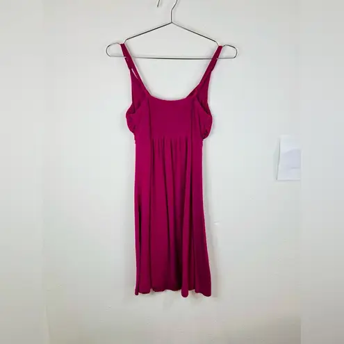 Edge Clothing Pink Sleeveless Mini Dress Twist Front Medium Stretchy & Stylish