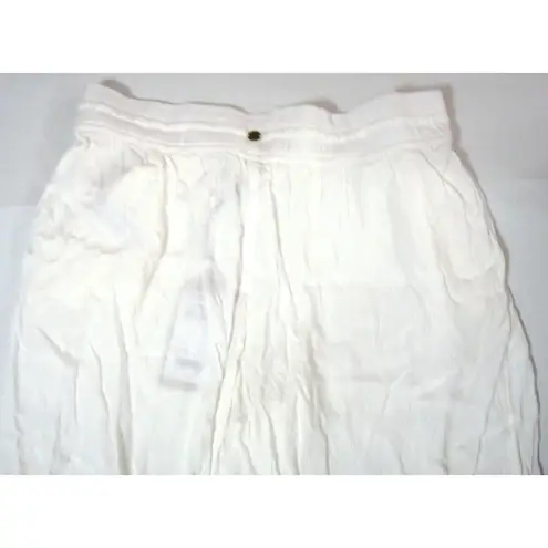 prAna NWT Womens White Fernie Beach Pant Flowy Modal XL Coverup Casual Pockets
