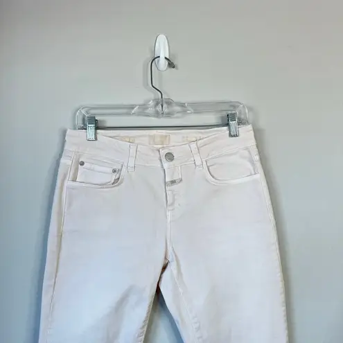 CLOSED Baker Jeans Slim Jeans Ecru Size 27 Mid Rise Skinny Organic Cotton White