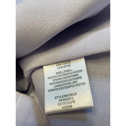 Halston Heritage Lavender Ice Twist Front Sheath Dress Size 10