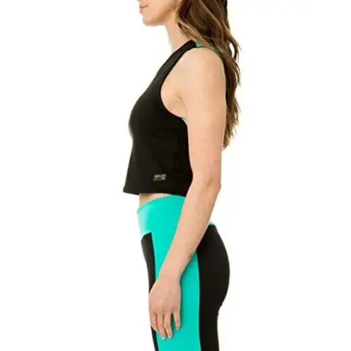 Kappa NEW S Small Open back Kombat System Athletic Tank Top Black/Green/White