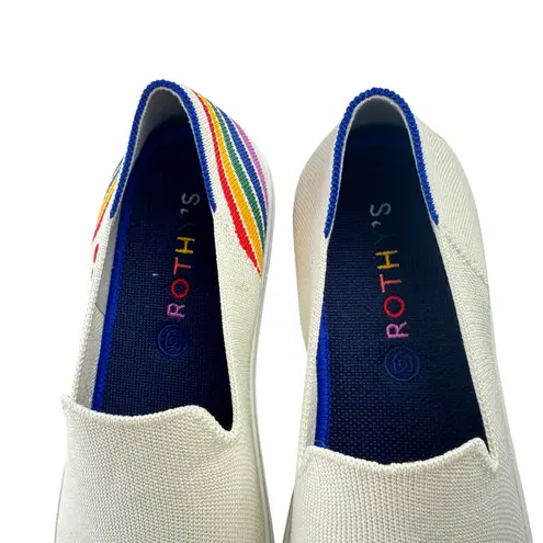Rothy’s Women’s Pride SF Slip On White Sneaker Rainbow Size 10.5 LGBTQ Washable