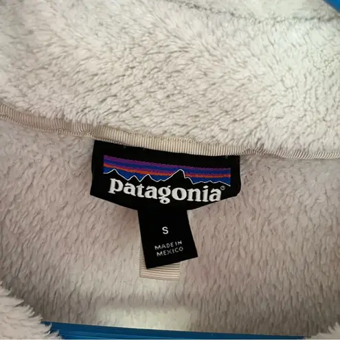 Patagonia  Women's Re-Tool Snap-T® Pullover White S Fleece Teddy Sherpa Granola