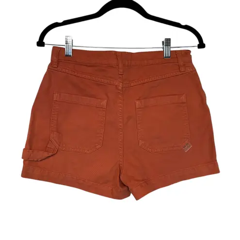 BDG Urban Outfitters High Waisted Cargo Shorts Orange Boho Trendy Fun Size 27