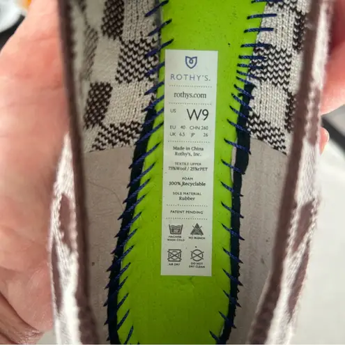 Rothy's Brown and White Flats Timeless Comfort Size 9