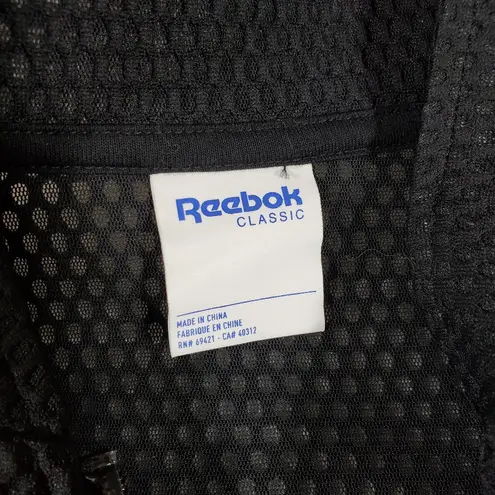 Reebok NWOT  Iverson Black Mesh Jacket Size XS