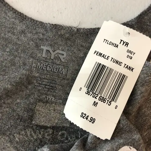 Tyr. Womens Tunic Tank Top Pro Swim Series Columbus OH 2018 Gray M