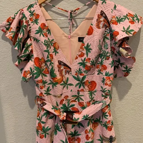 PatBO Ruffle Belted Cocktail Dress (US/6) Size undefined