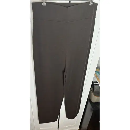 Dockers Women’s Tapered Crop Wool Blend Brown Straight Leg Pull On Pants XL