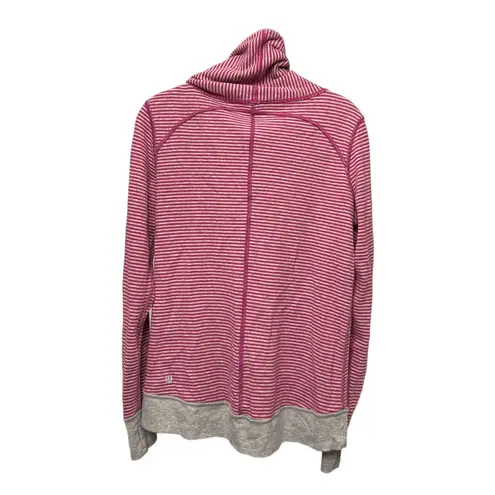 Lululemon  In a Cinch Cowl Neck Pullover Sweatshirt Top | Grey/Pink | 4 thumbnail 8