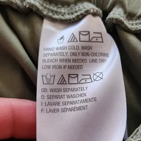 Isaac Mizrahi Sage Wide Leg Knit Pants Lace Cropped Pants Size XXSP