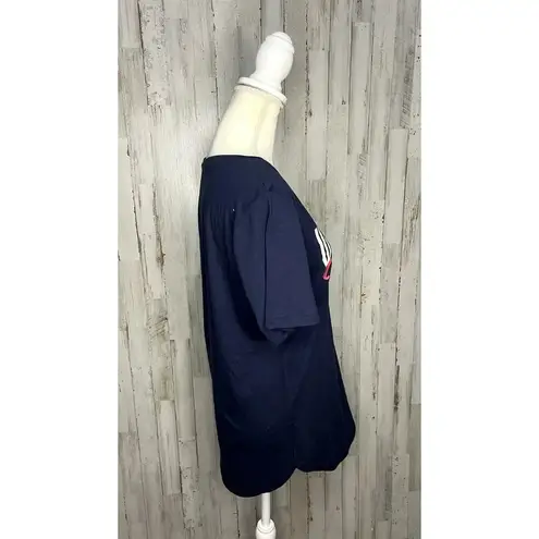 Nba NWT Women's Washington Wizards Navy Scoop Neck T-Shirt Size XL