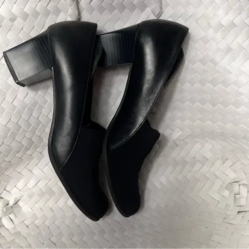 Aerosoles Comfortable Women's Heeled Pump in Black Stretch Fabric casual sz 7.5
