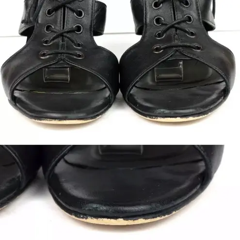 L'Agence L'Angence Lace Up Sandals Lambskin Leather…