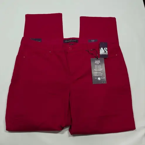 Gloria Vanderbilt Sadie modern fit slim pomegranate size 18 NWT