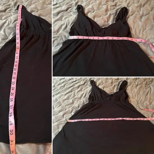 Raisin's Sleeveless Twist Strap Beach Swim Coverup Dress Navy Blue M