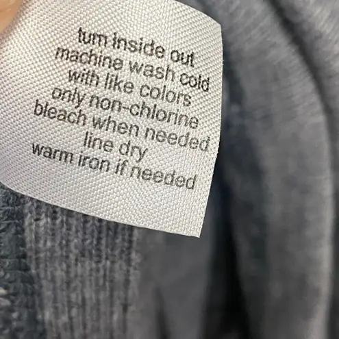 Lane Bryant  Womens Kimono Sleeve Sweater 22/24 Gray Poncho Hoodie VNeck Pullover