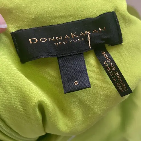 Donna Karan New York black label asymmetrical silky cocktail dress, size 8