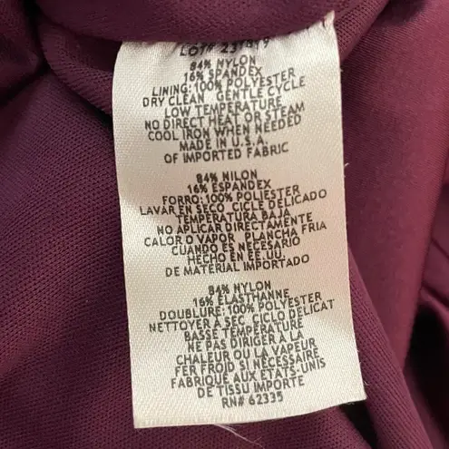 AQUA  Formal Wrapped Strapless Corset Gown Wine Women’s Sz 12