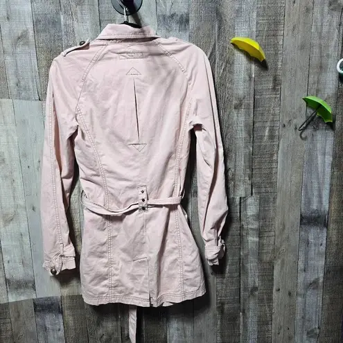 Calvin Klein Jeans Pink Studded Trench Coat