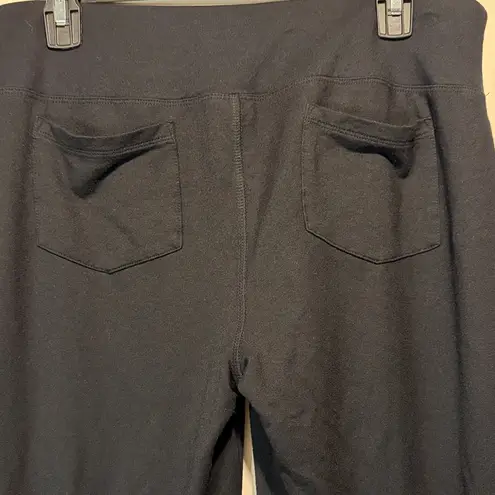 Soma - Black Wide Leg Stretchy Soft Lounge Pants Minimalist Comfort- Size M