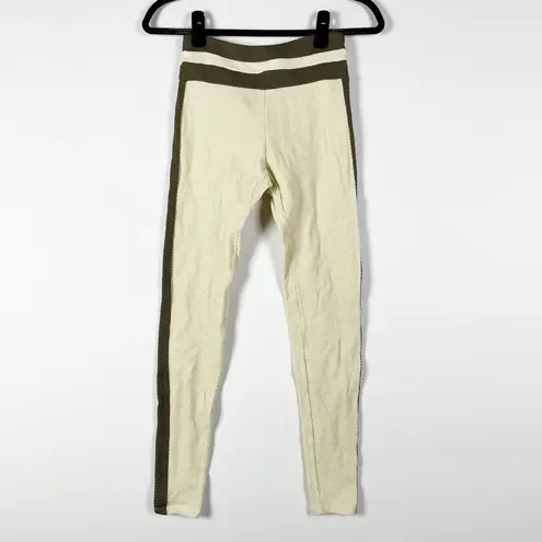 NEW Devon Windsor Autumn Textured Weave High Rise Athletic Work Out Leggings XS