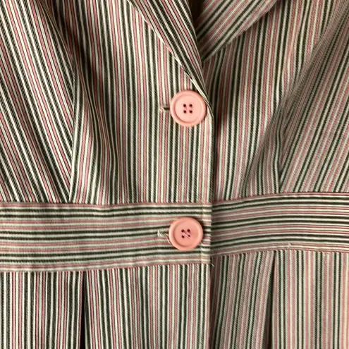 Forever 21 Pink and brown pinstripes blazer woman’s size small