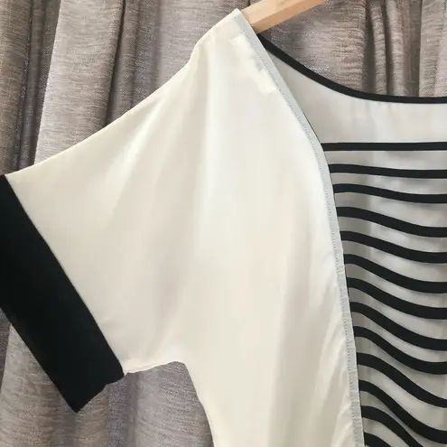 YA Los Angeles White and Black Open Back Top