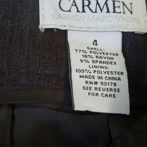 Carmen Marc Valvo Denim Pencil Skirt Size 4