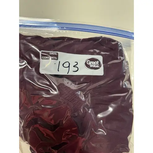 Clover + Scout XL Smocked Mock Neck Ruffle Bell Sleeve Mini Dress Purple