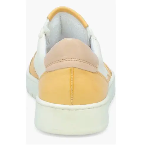 Miz Mooz Veronica Leather Sneaker Lightweight Yellow/White Size 7.5 Euro 38, NWT