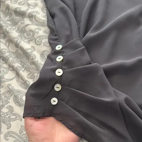 Zenana Premium Zenana Outfitters Gray Asymmetrical Buttoned Camisole