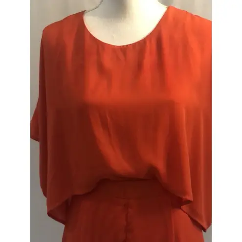 Jealous Tomato Romper~ Orange ~ Size Sm ~ Slit Back ~ Very Cute!