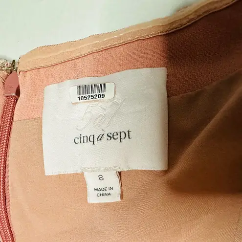 Cinq à Sept CINQ A SEPT Pink Luna Strapless Straight Neckline Hourglass Gown Dress Size 8