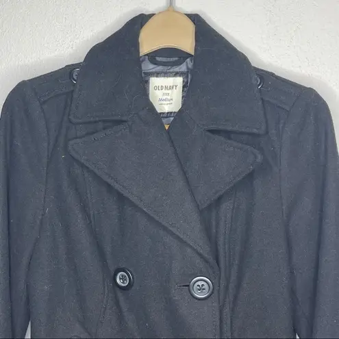 Old Navy  Wool Blend Coat Black