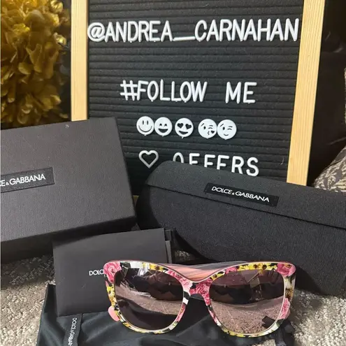 Dolce & Gabbana Rosa Floreale, Floral Cat-Eye